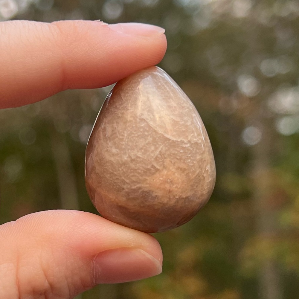 SALE! Rare Peach Moonstone Mini Egg